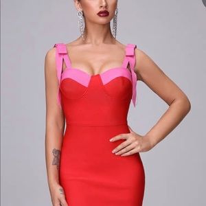 Elegant midi bandage dress